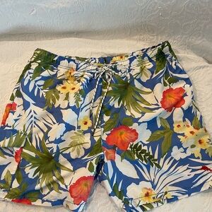 Tommy Bahama Blue Floral Men's Athletic Shorts